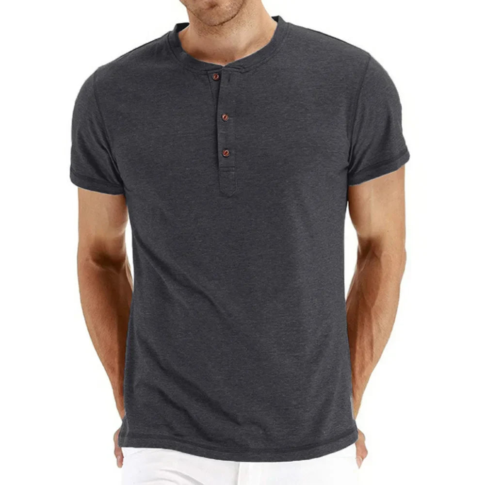 Gillis | Casual Henley Overhemd