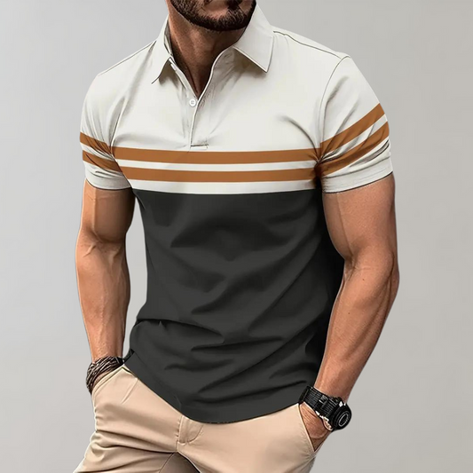 Malrik | Casual  Gestreepte Poloshirt
