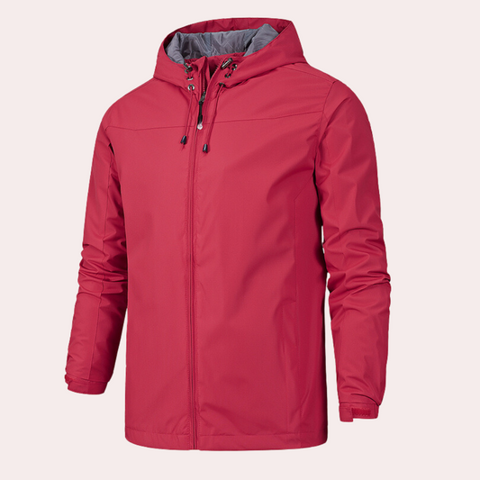 Heren Windbreaker Jas – Regular Fit – Lichtgewicht – Waterafstotend – Met Capuchon