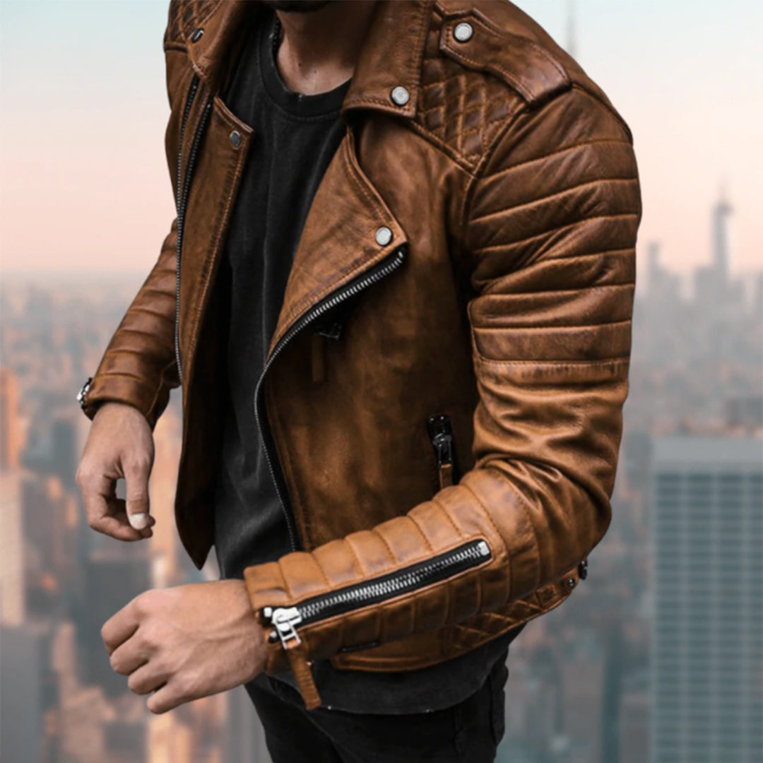 Daylon | Moderne Fitted Bikerjas Heren