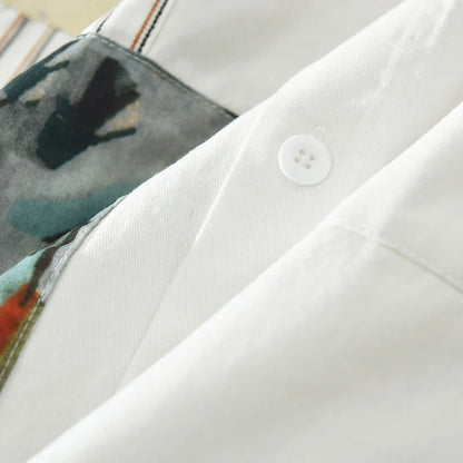 Hadwinor | Casual Patchwork Overhemd