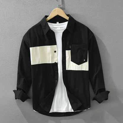 Miradon | Trendy Blokdesign Overhemd