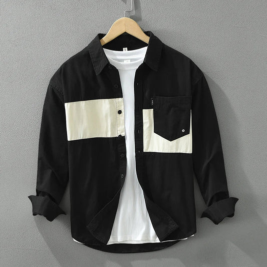 Miradon | Trendy Blokdesign Overhemd
