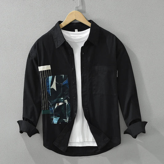 Hadwinor | Casual Patchwork Overhemd