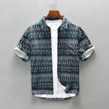 Corrin | Trendy Aztec Print Overhemd