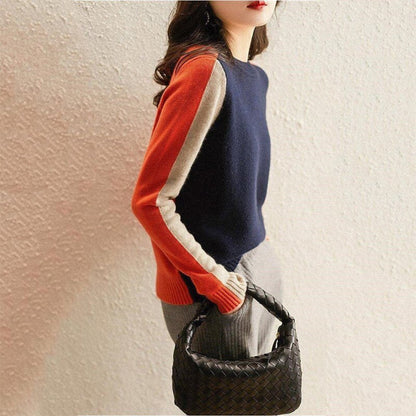 Hillary | Trendy Kleurblok Trui