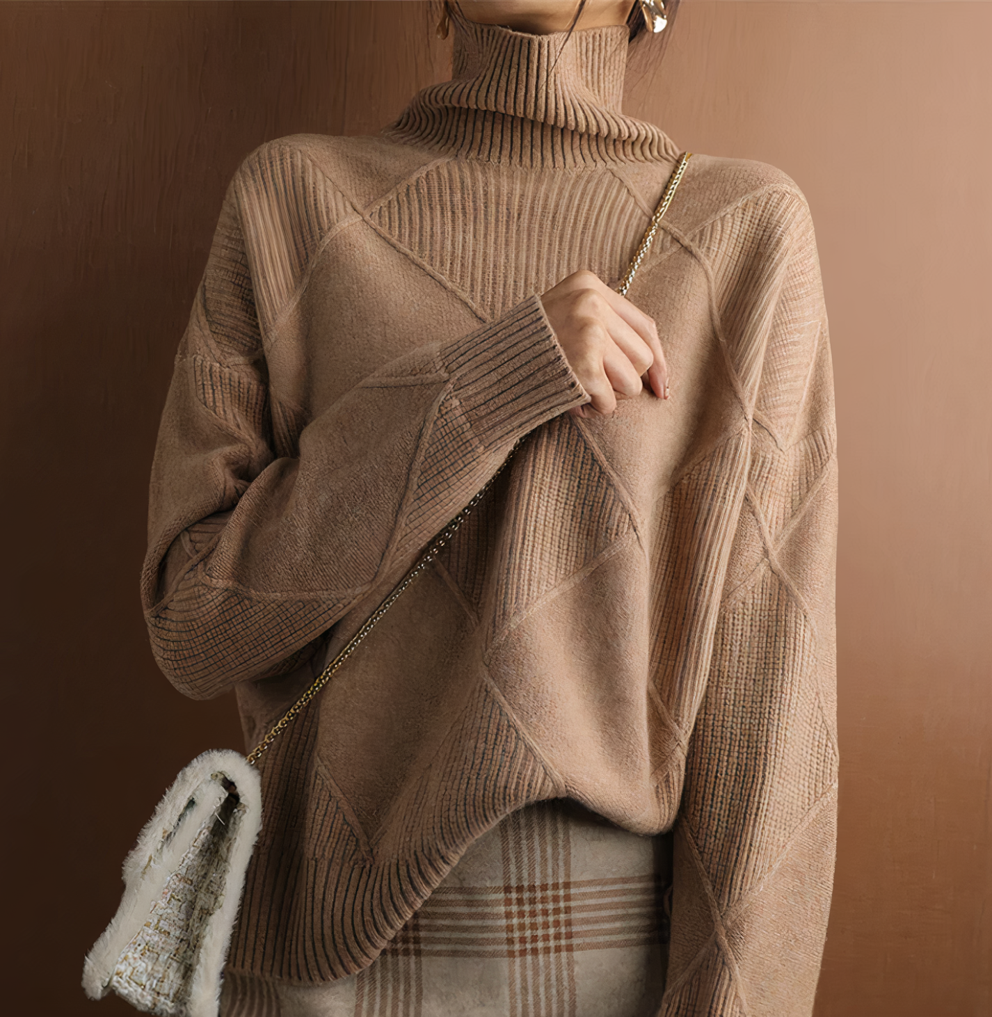Laney | Trendy Gebreide Coltrui