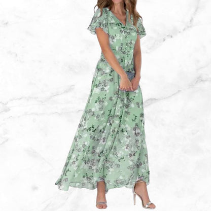 Marjorie - Retro Bloemenjurk