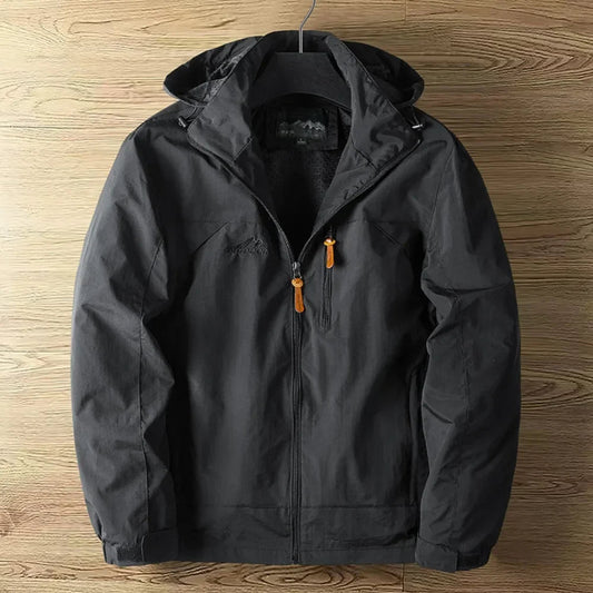 Heren Outdoor Jas – Waterdicht Ademend – Regular Fit – Capuchon met Ritssluiting