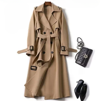Jeni | Elegante Lange Trenchcoat