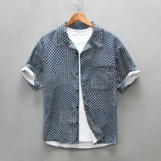 Caladon | Geometrisch Patronen Overhemd
