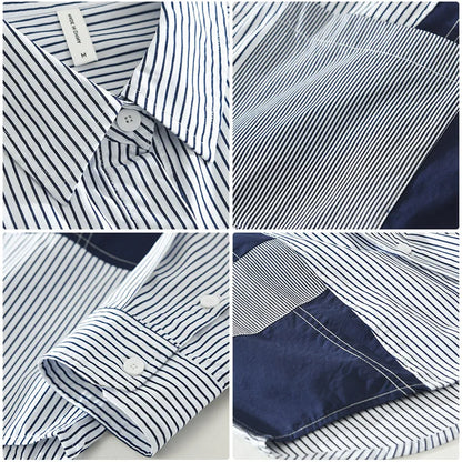 Quintros | Gestreept Patchwork Overhemd