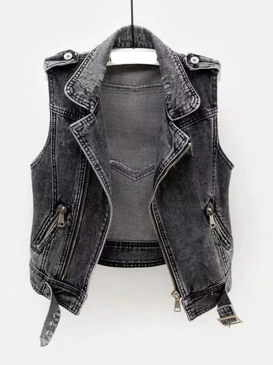 Elle | Trendy Stoer Mouwloos Vest