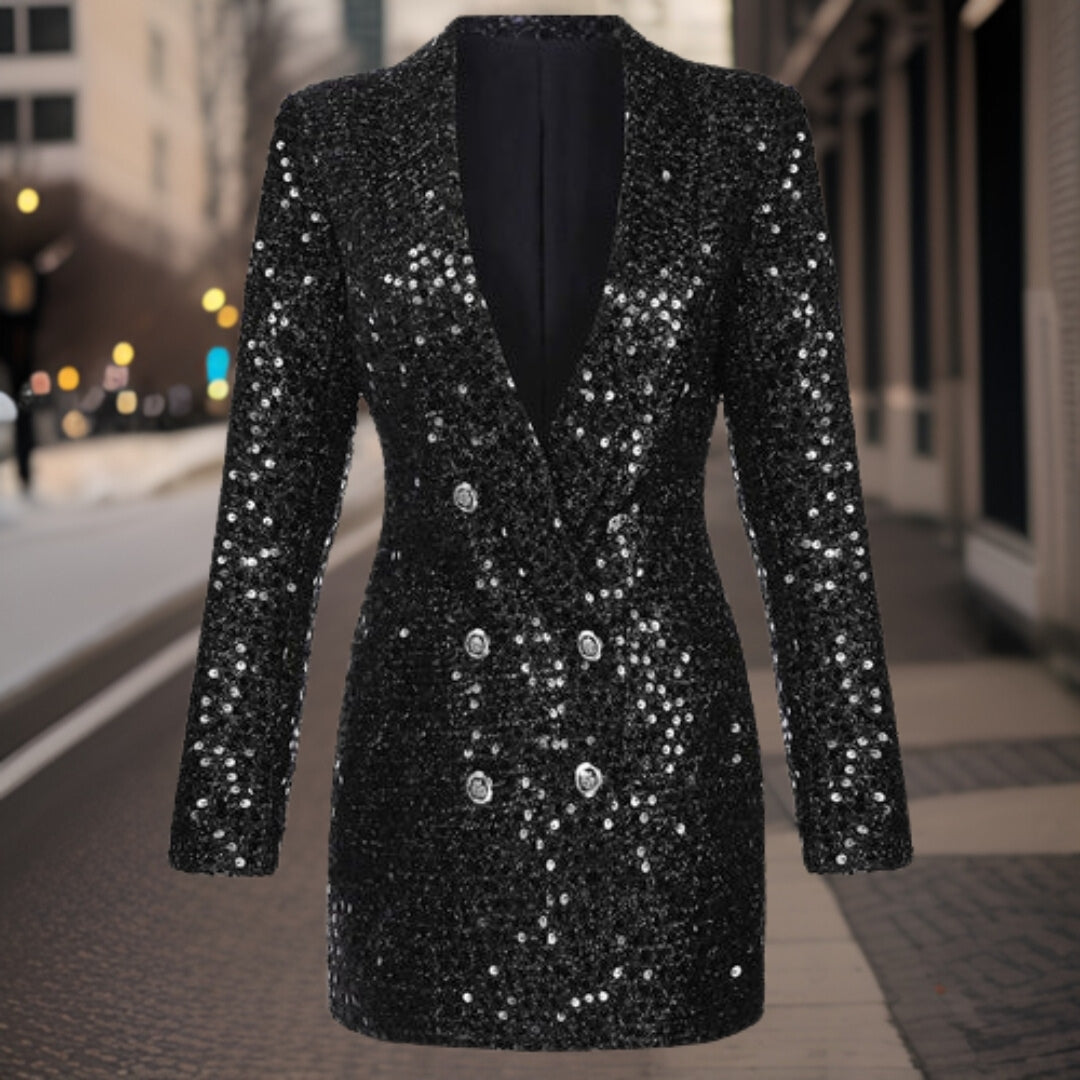 Sueanne | Feestelijke Lange Blazer