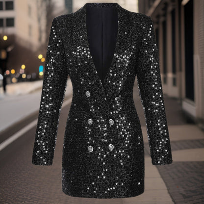 Sueanne | Feestelijke Lange Blazer