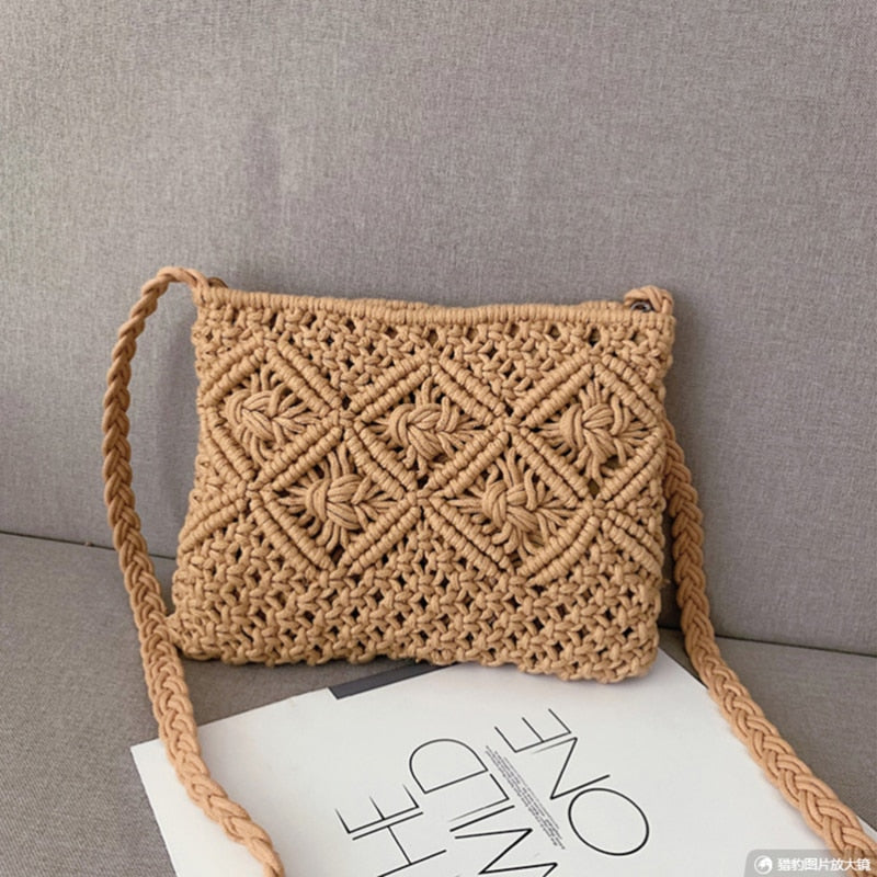 Savitari | Boho Gevlochten Schoudertas