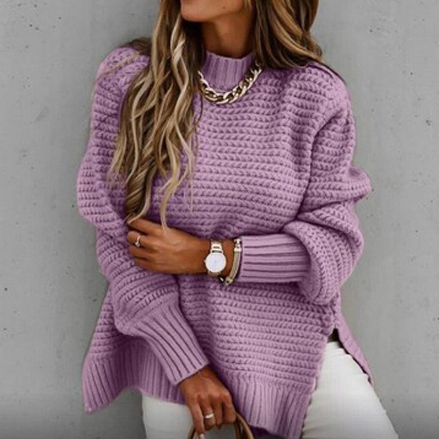 Lindy | Oversized Gestructureerde Trui