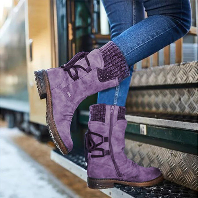 Maite | Stijlvolle Trendy Halfhoge Winterlaarzen