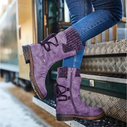 Maite | Stijlvolle Trendy Halfhoge Winterlaarzen