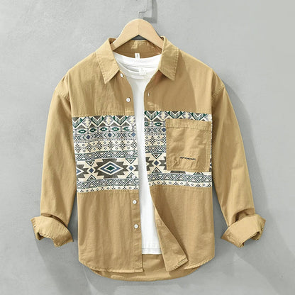 Bardin | Casual Patchwork Overhemd