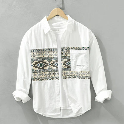 Bardin | Casual Patchwork Overhemd