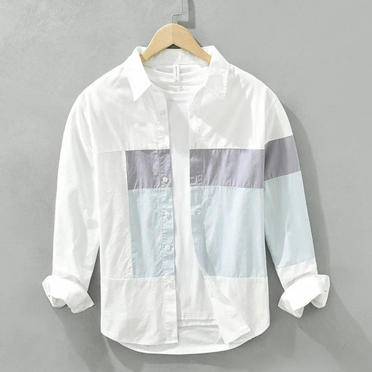 Bravin | Modieus Patchwork Overhemd