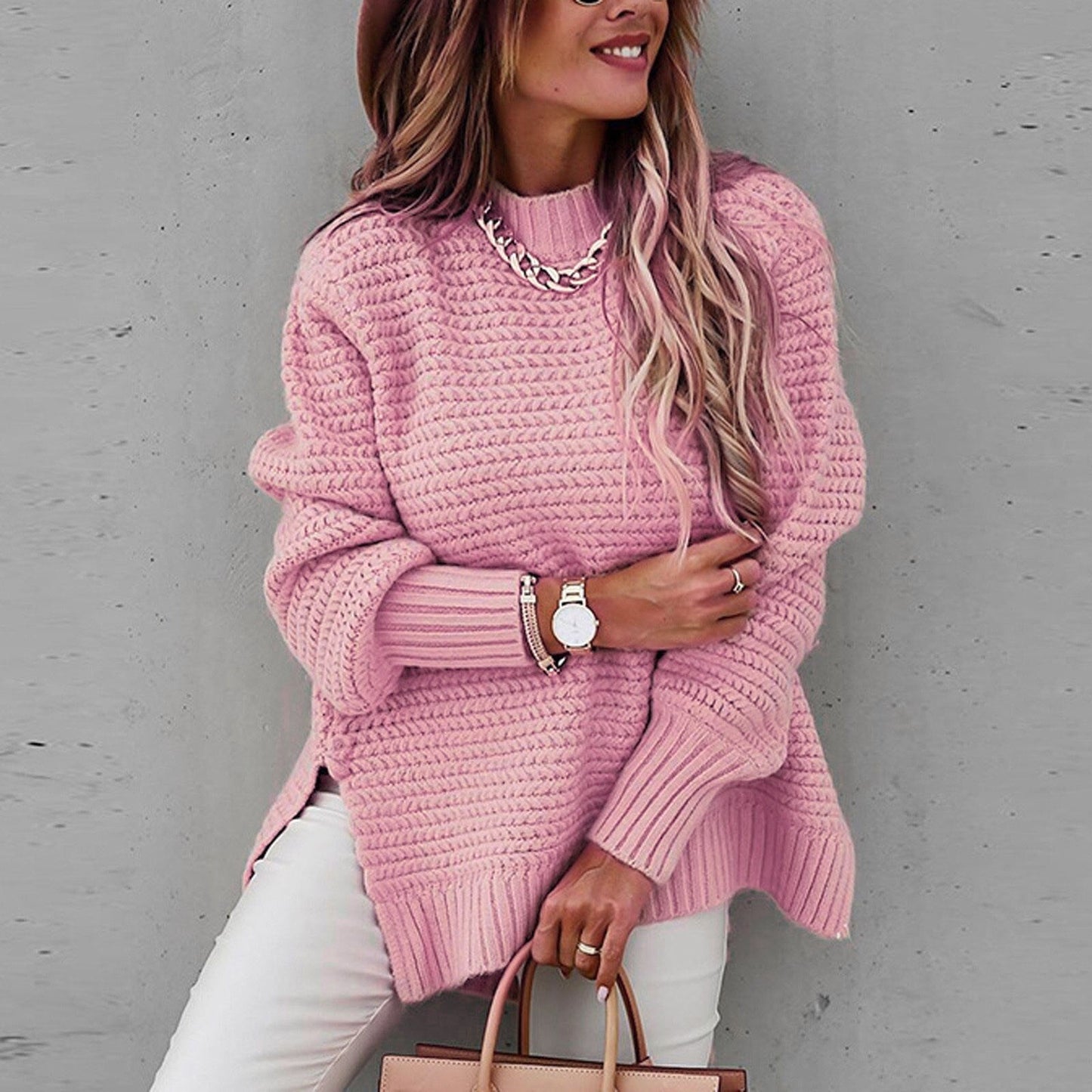 Lindy | Oversized Gestructureerde Trui