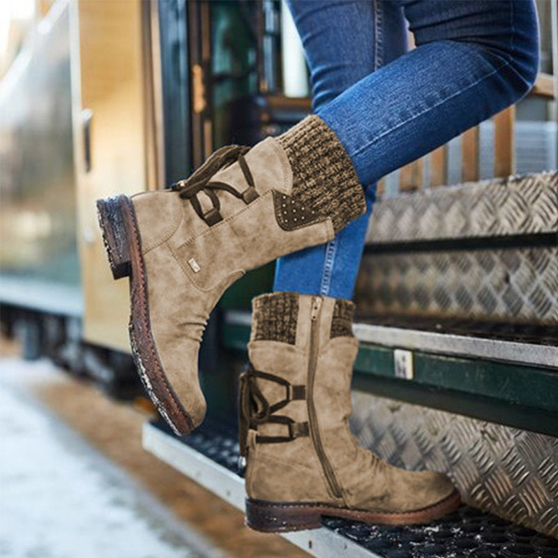 Maite | Stijlvolle Trendy Halfhoge Winterlaarzen