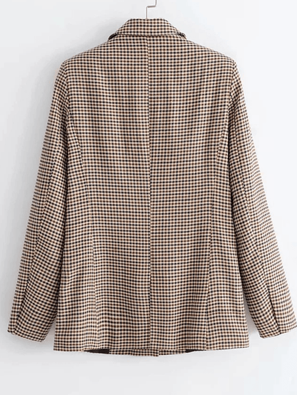 Lillie | Trendy Oversized Geruite Blazer