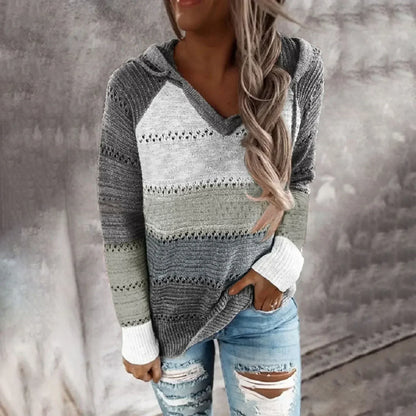 Freda | Casual Gebreide Hoodie