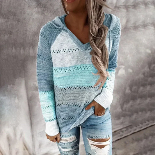 Freda | Casual Gebreide Hoodie