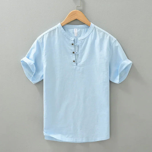 Fane | Casual Henley Overhemd