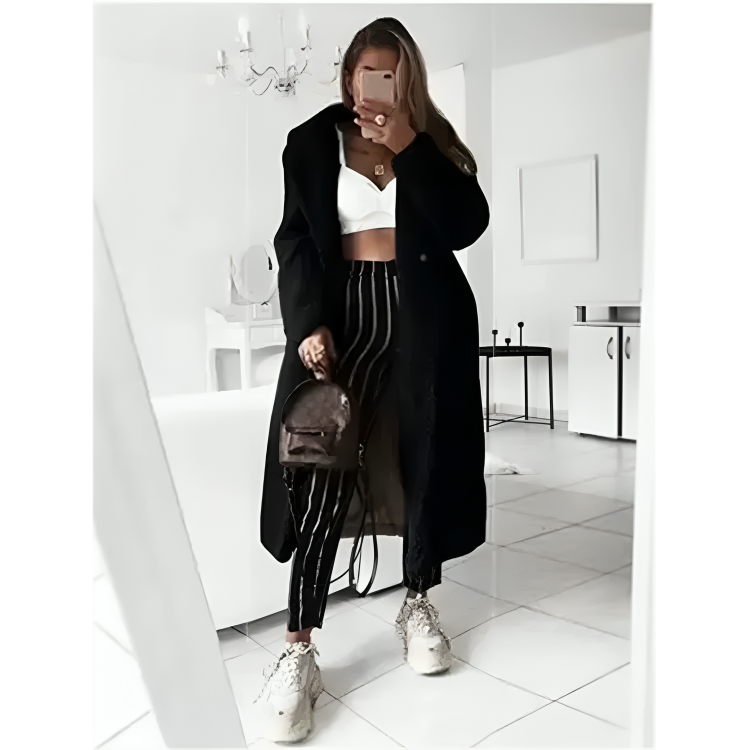 Thierry | Elegante Lange Warme Winterjas