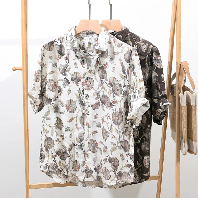 Gaius | Bloemenprint Overhemd Heren