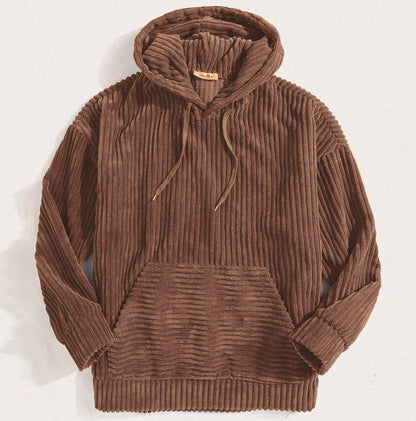 Lennart | Casual Losse Geribde Hoodie