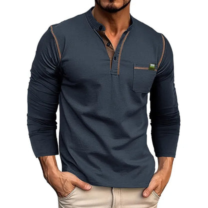 Justino | Stijlvolle Lange Mouwen Henley