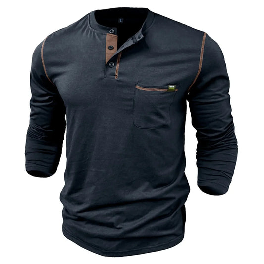 Justino | Stijlvolle Lange Mouwen Henley
