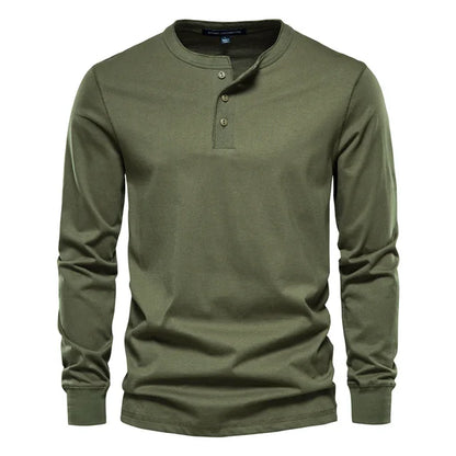 Darius | Klassiek Henley Shirt