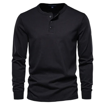 Darius | Klassiek Henley Shirt