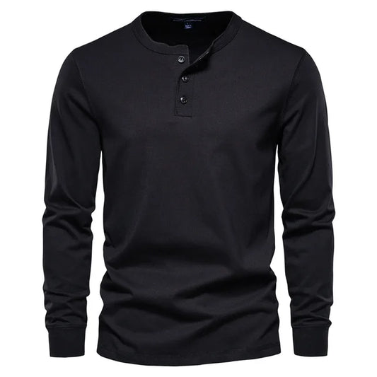 Darius | Klassiek Henley Shirt