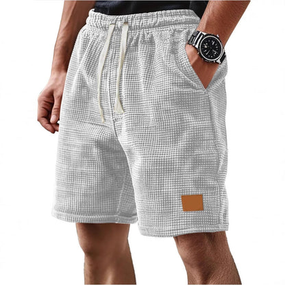 Heren short – Relaxte Pasvorm – Zachte ademende stof – Trekkoord