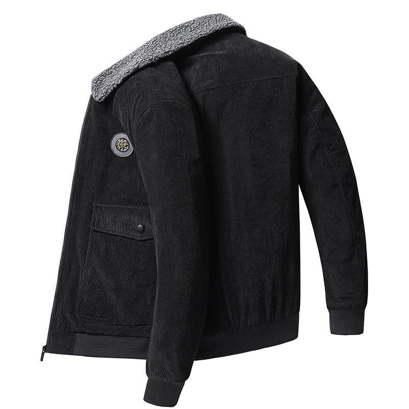Heren Jack – Corduroy – Losse Pasvorm – Knopen – Lamswol Voering – Casual