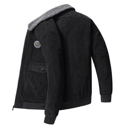 Heren Jack – Corduroy – Losse Pasvorm – Knopen – Lamswol Voering – Casual