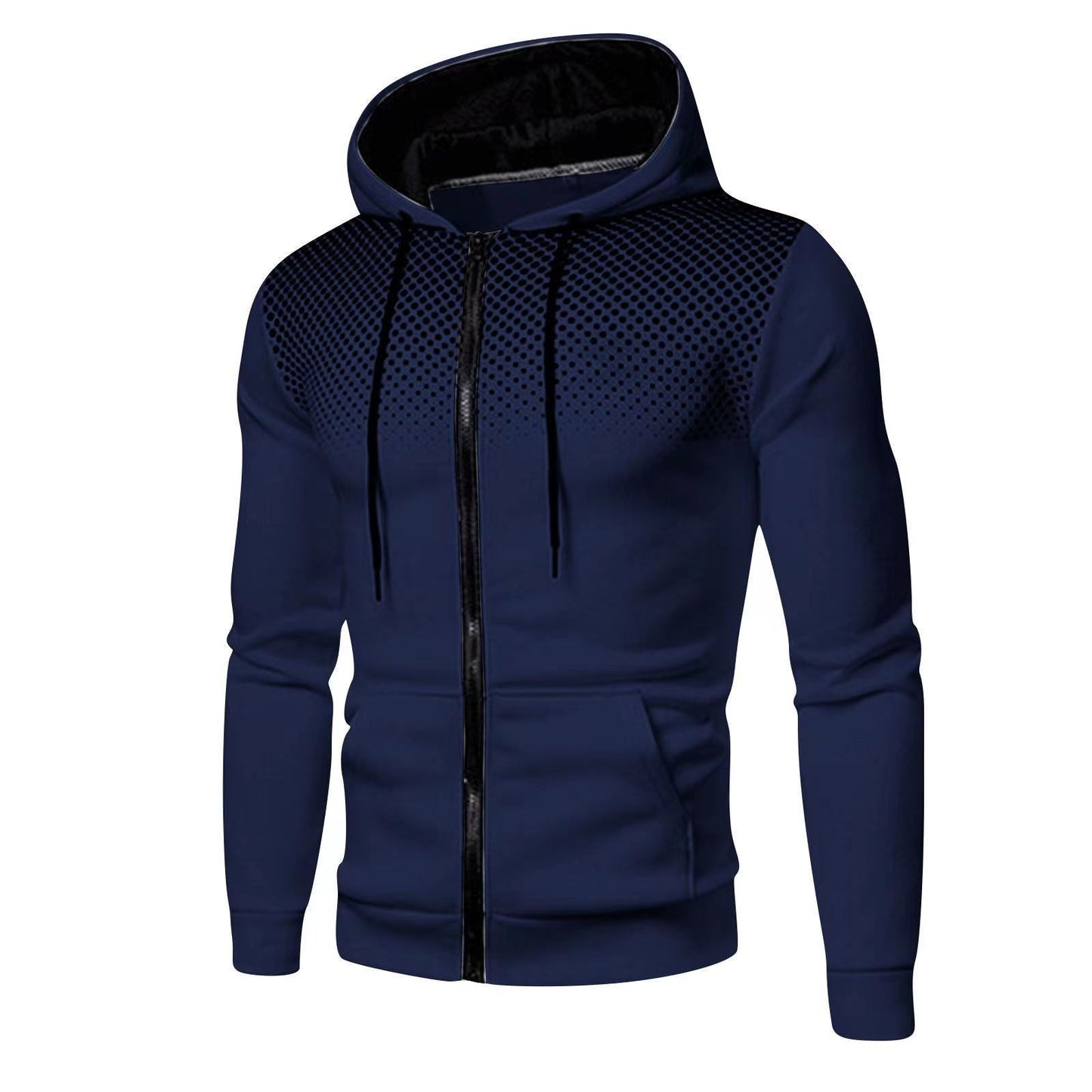 Heren Vest met Capuchon – Slim Fit – Zachte Gebreide Stof – Rits – Casual Stijl