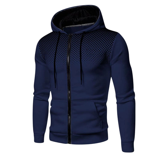 Heren Vest met Capuchon – Slim Fit – Zachte Gebreide Stof – Rits – Casual Stijl