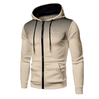 Heren Vest met Capuchon – Slim Fit – Zachte Gebreide Stof – Rits – Casual Stijl