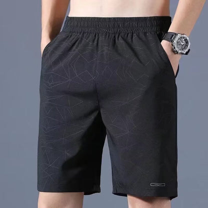 Heren Korte Broek – Relaxte Pasvorm – Ademende Stof – Elastische Tailleband – Zijzakken