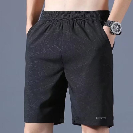 Heren Korte Broek – Relaxte Pasvorm – Ademende Stof – Elastische Tailleband – Zijzakken