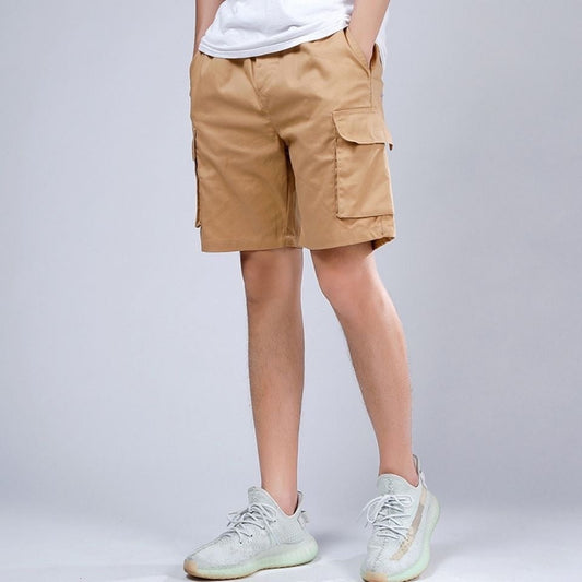 Heren Cargo Shorts – Losse Pasvorm – Katoen – Kniehoogte – Praktisch Design