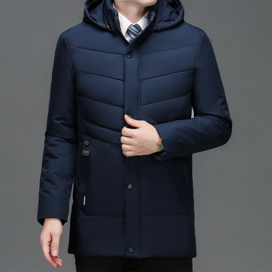 Heren Parka Jas – Waterdicht – Gevoerd – Capuchon – Gestructureerde Pasvorm